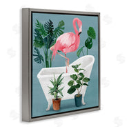 Masey St. Studios | Botanical Flamingo Bathroom