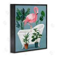 Masey St. Studios | Botanical Flamingo Bathroom