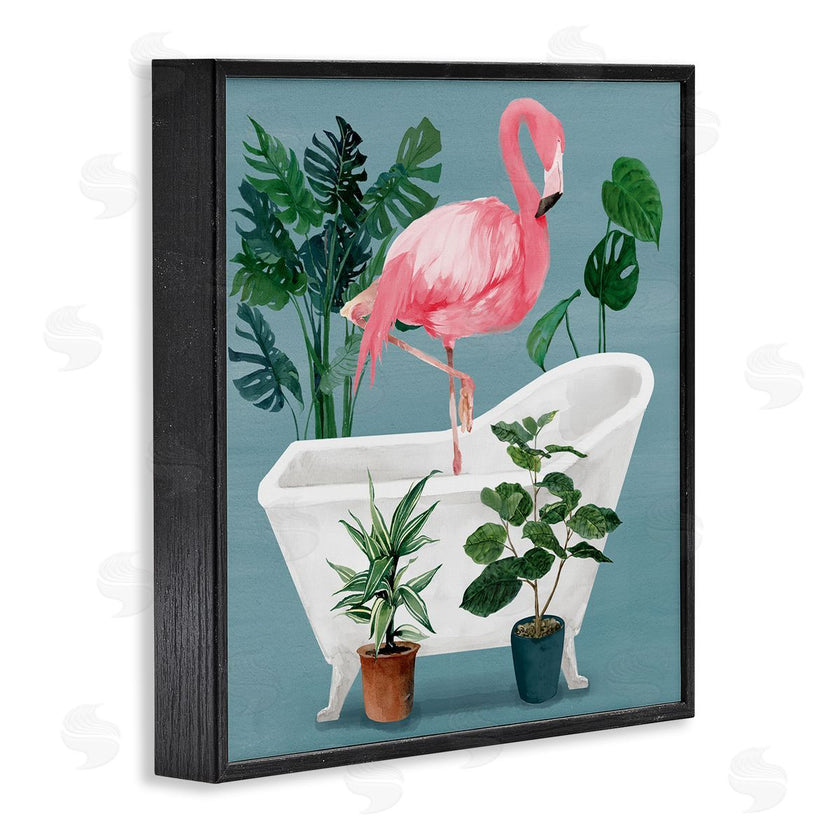 Masey St. Studios | Botanical Flamingo Bathroom