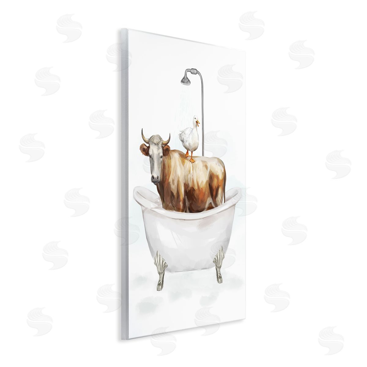 Ziwei Li Farm Animals Bathtub Wall Plaque Artside_