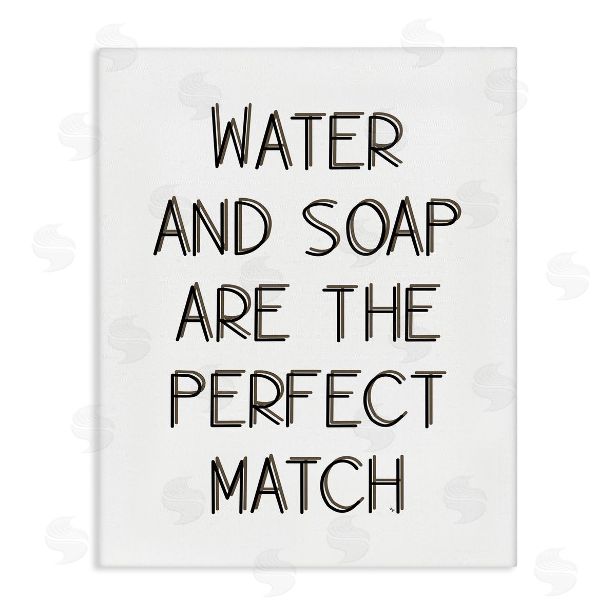 Martina Pavlova Water & Soap Perfect Match Canvas Wall Art