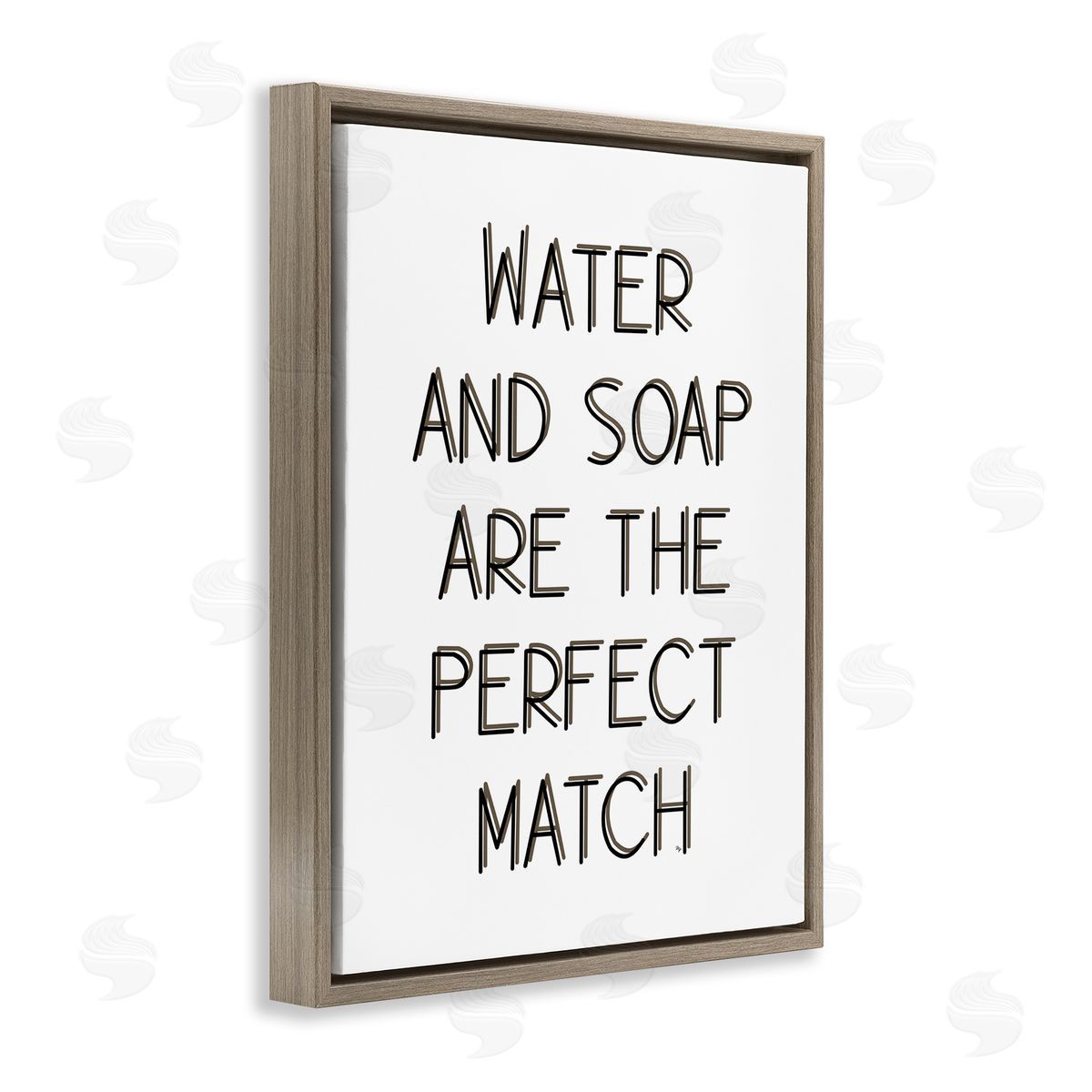 Martina Pavlova Water & Soap Perfect Match Brown Floater Frame Canvas Artside_