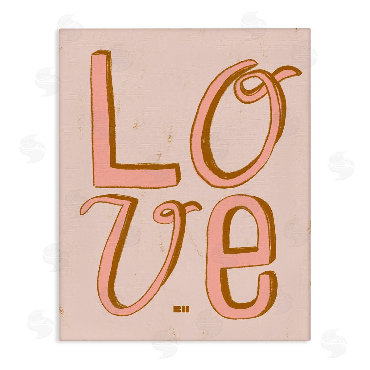 Birgit Maria Kiennast Boho Love Letters Canvas Wall Art