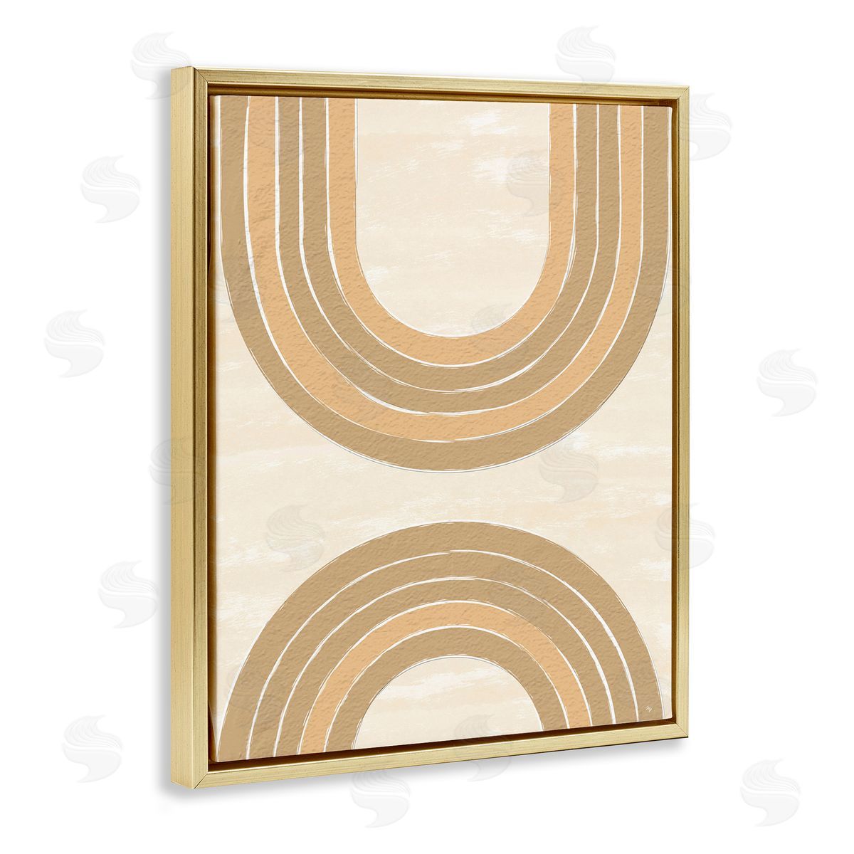 Martina Pavlova Modern Muted Arches Gold Floater Frame Canvas Artside_