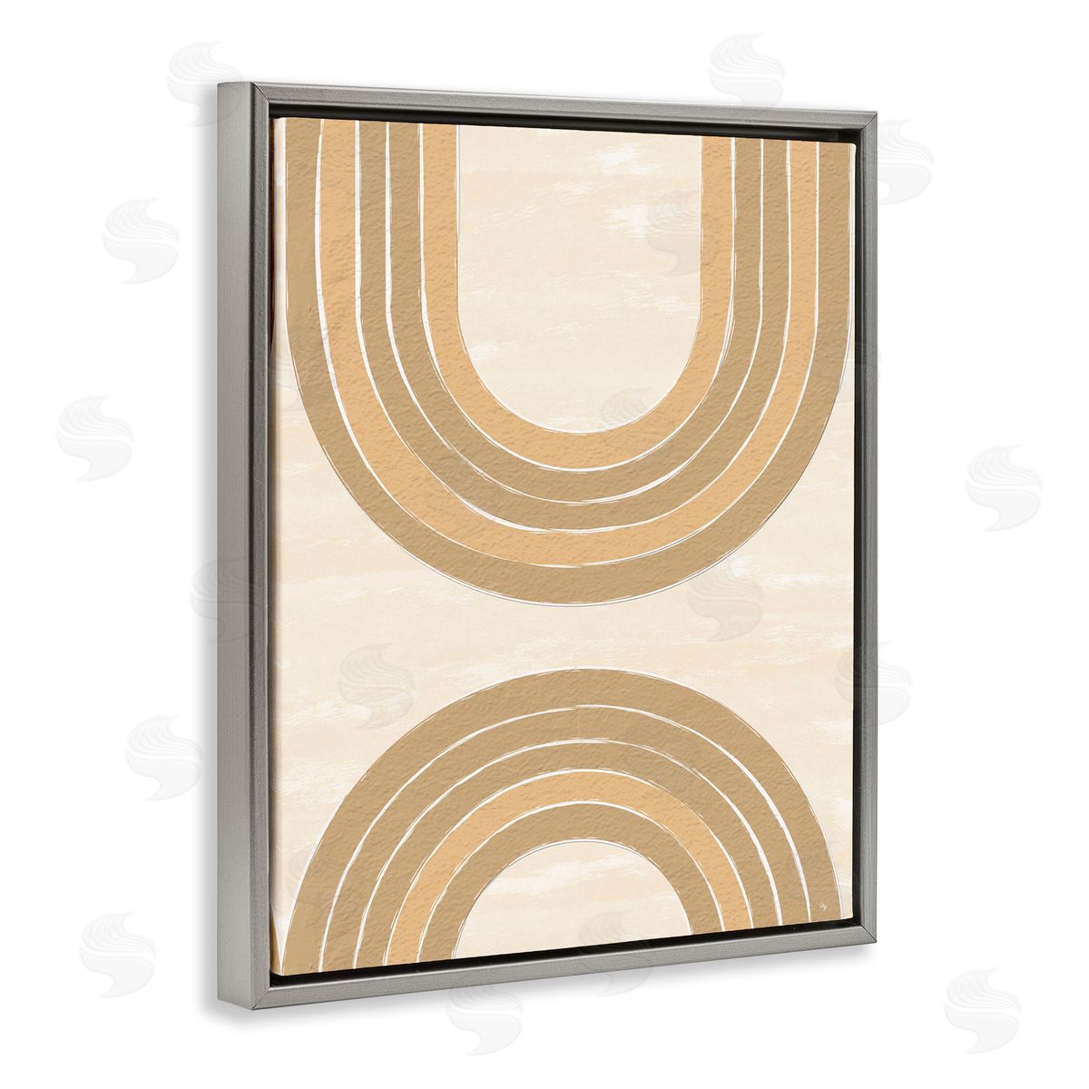 Martina Pavlova Modern Muted Arches Gray Floater Frame Canvas Artside_