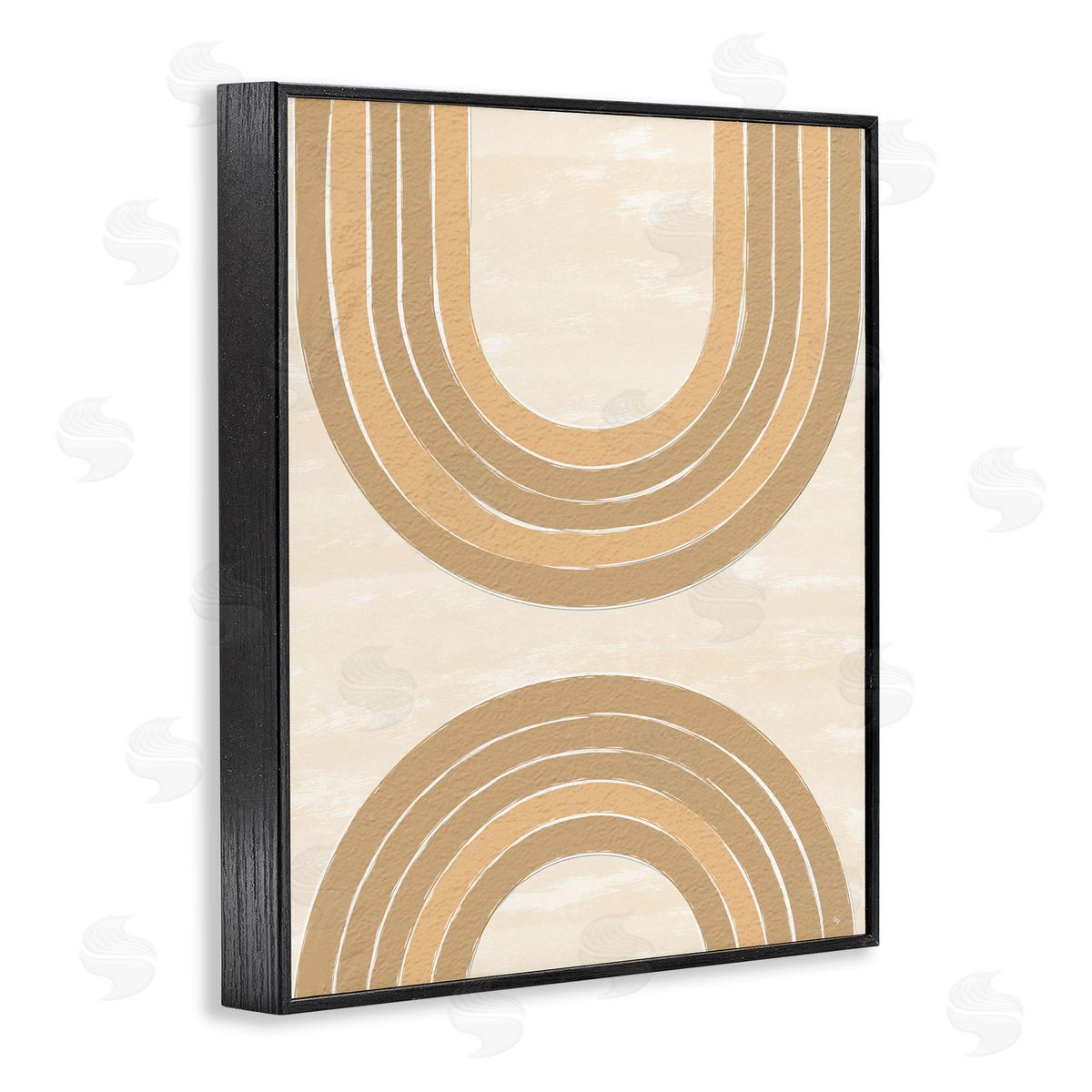 Martina Pavlova Modern Muted Arches Black Framed Giclee Wall Artside_