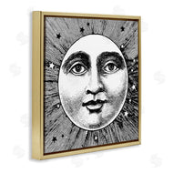 Stupell Studio | Moon & Stars Face