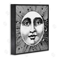 Stupell Studio | Moon & Stars Face