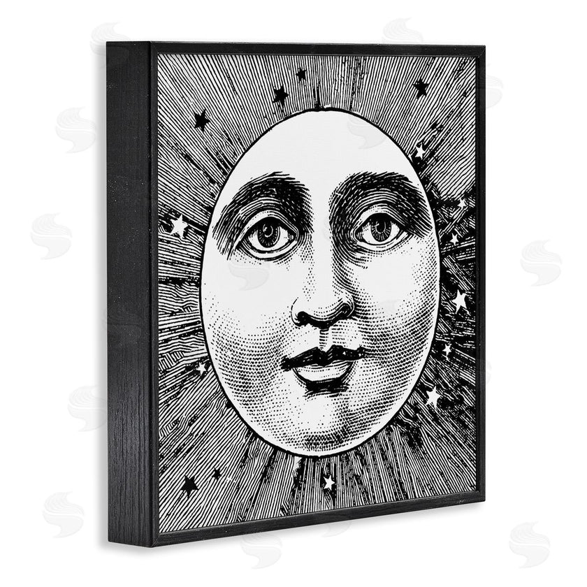 Stupell Studio | Moon & Stars Face