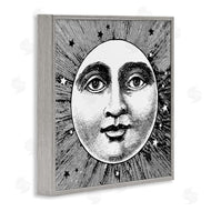Stupell Studio | Moon & Stars Face