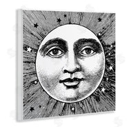 Stupell Studio | Moon & Stars Face