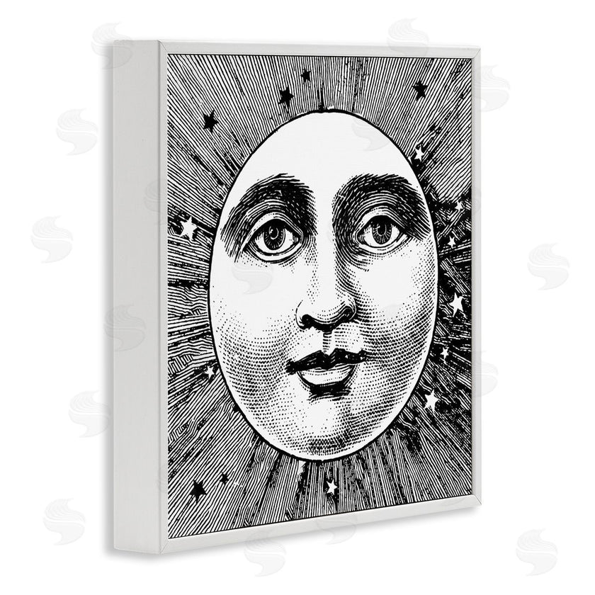 Stupell Studio | Moon & Stars Face