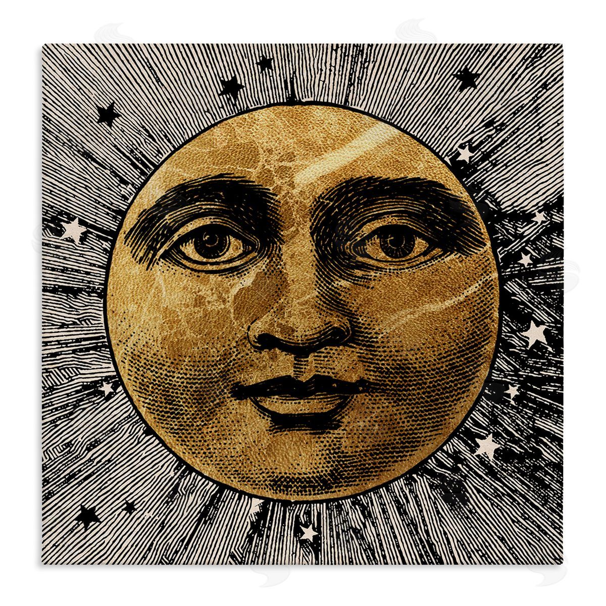 Stupell Studio | Detailed Moon Face