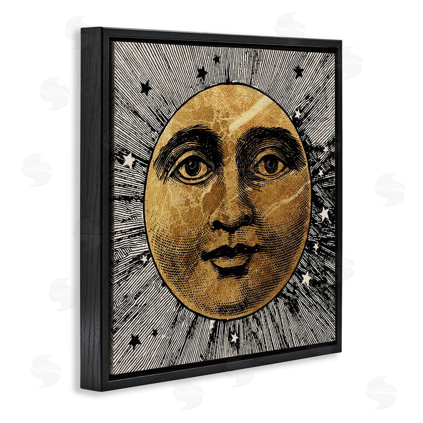 Stupell Studio | Detailed Moon Face