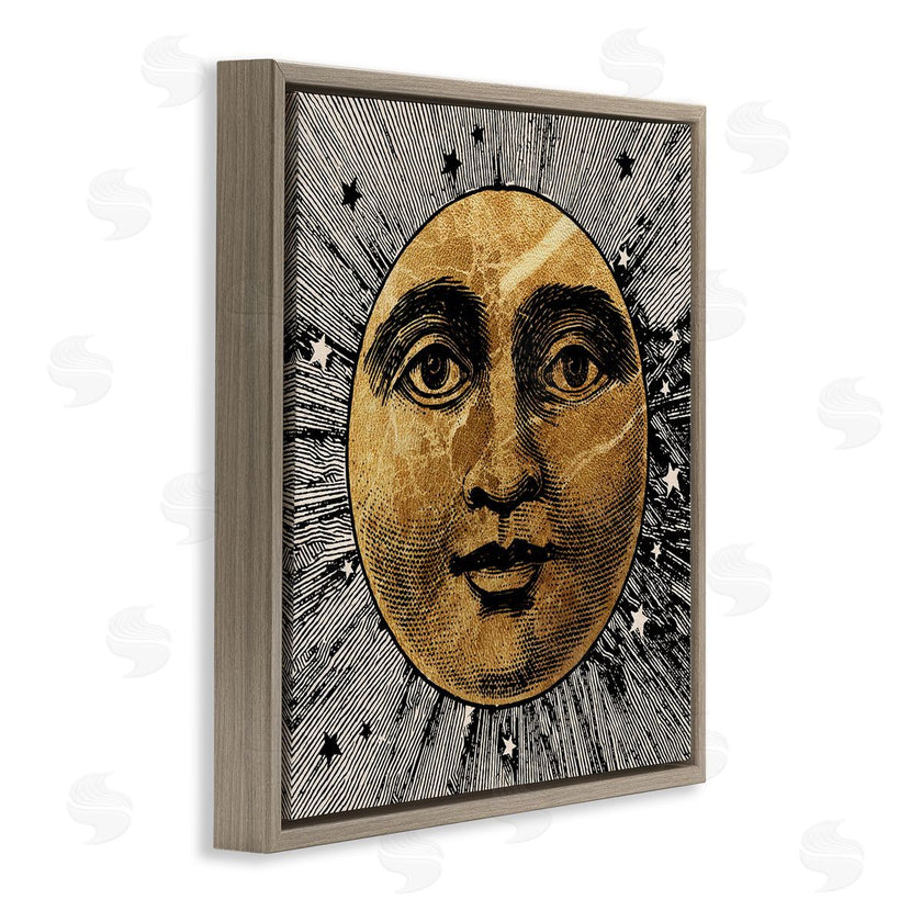 Stupell Studio | Detailed Moon Face