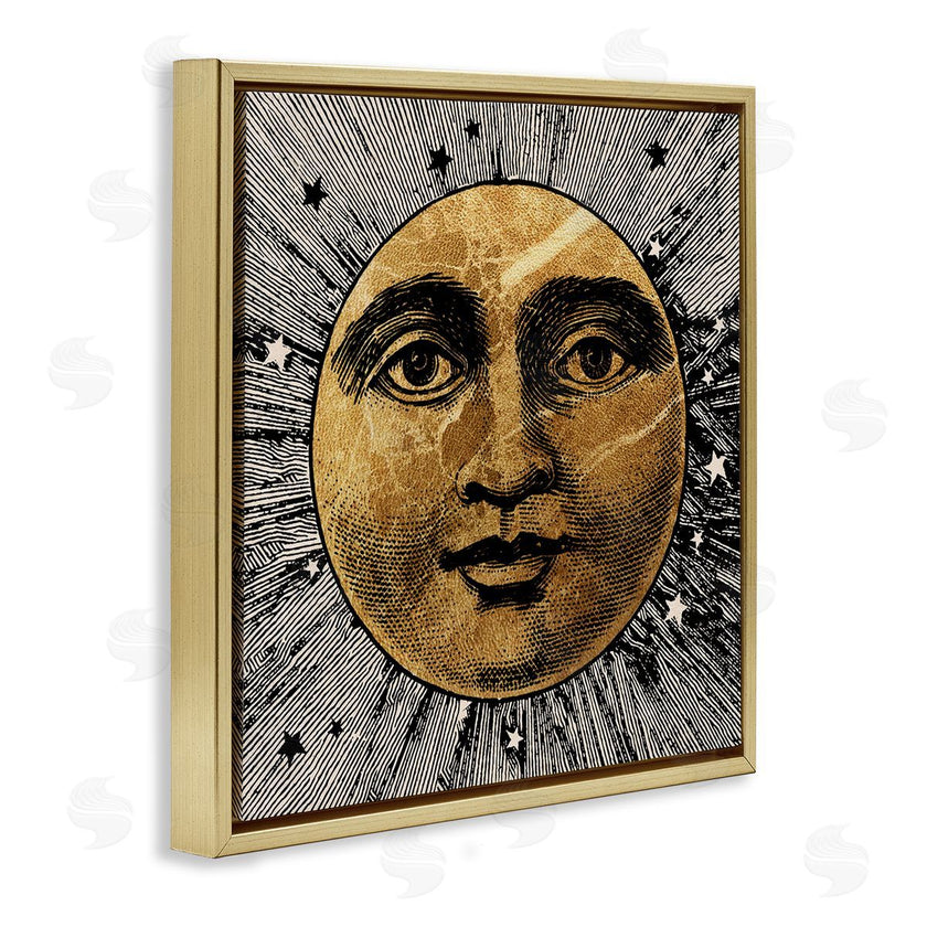 Stupell Studio | Detailed Moon Face