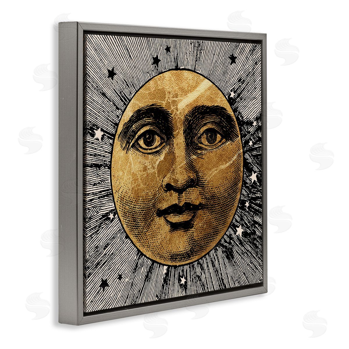 Stupell Studio | Detailed Moon Face