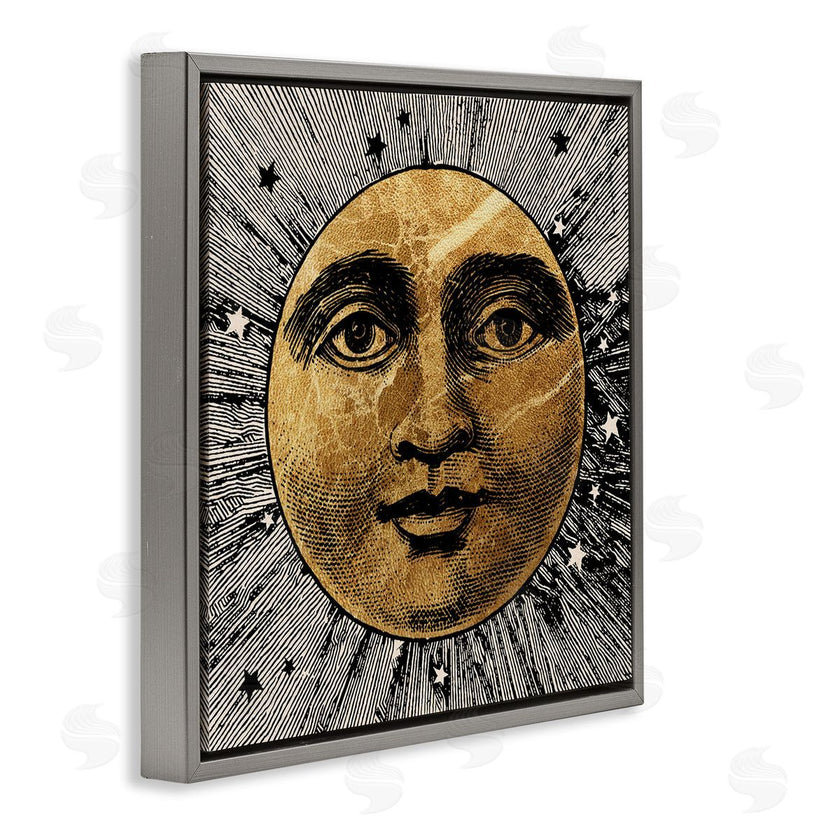 Stupell Studio | Detailed Moon Face