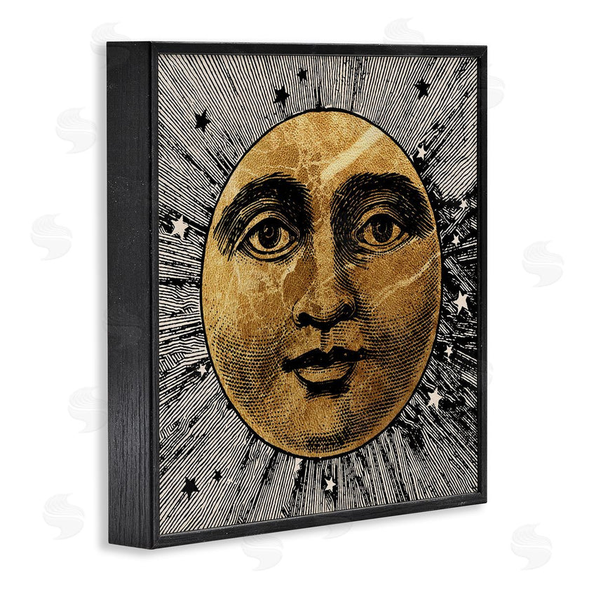 Stupell Studio | Detailed Moon Face