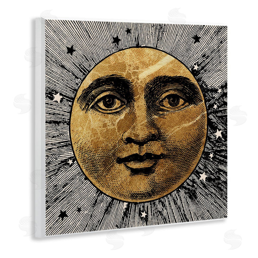 Stupell Studio | Detailed Moon Face