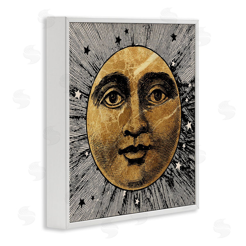 Stupell Studio | Detailed Moon Face