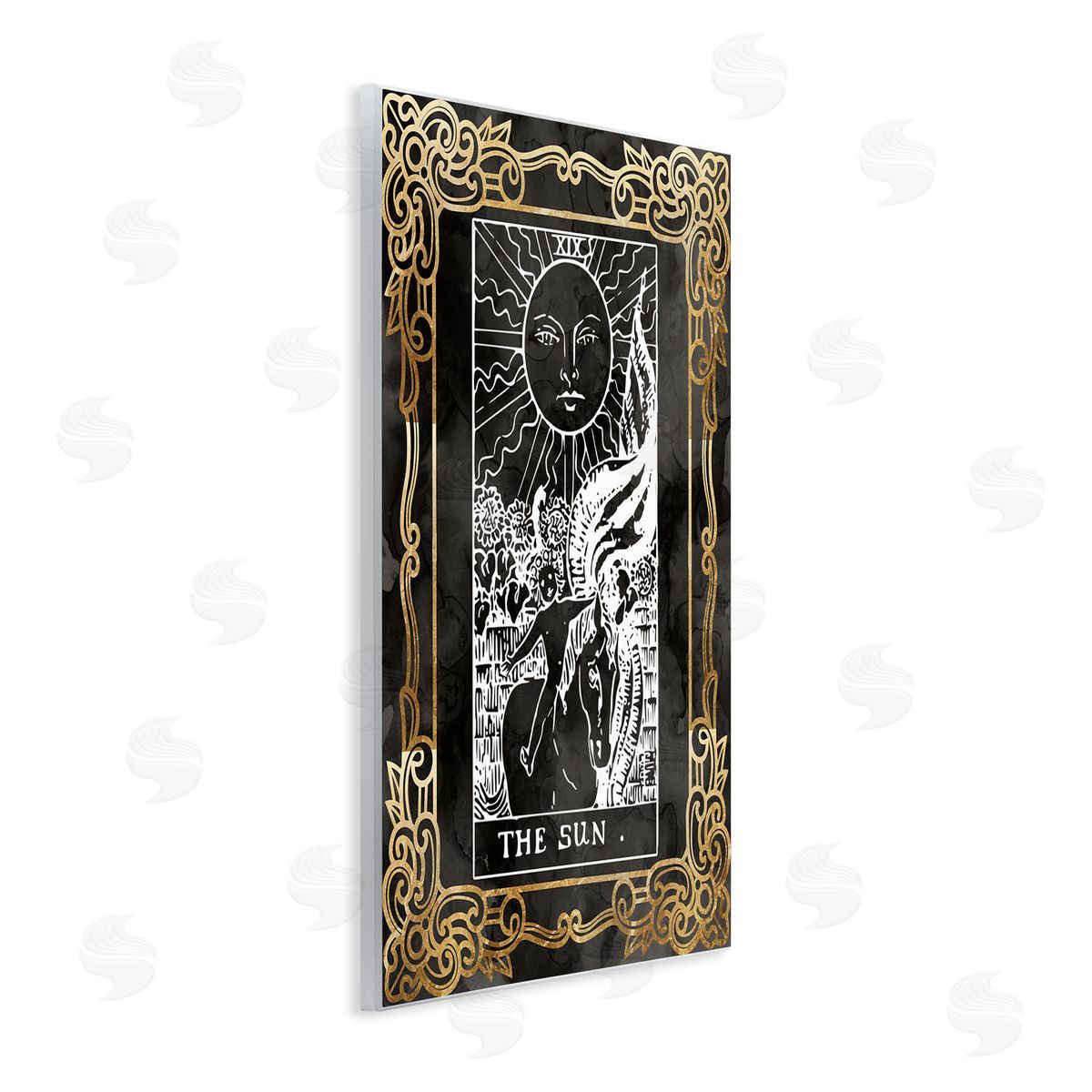 Stupell Studio Patterned Sun Tarot Wall Plaque Artside_