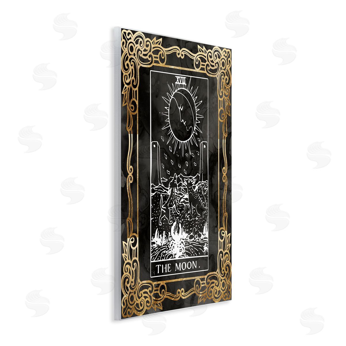 Stupell Studio Patterned Moon Tarot Wall Plaque Artside_