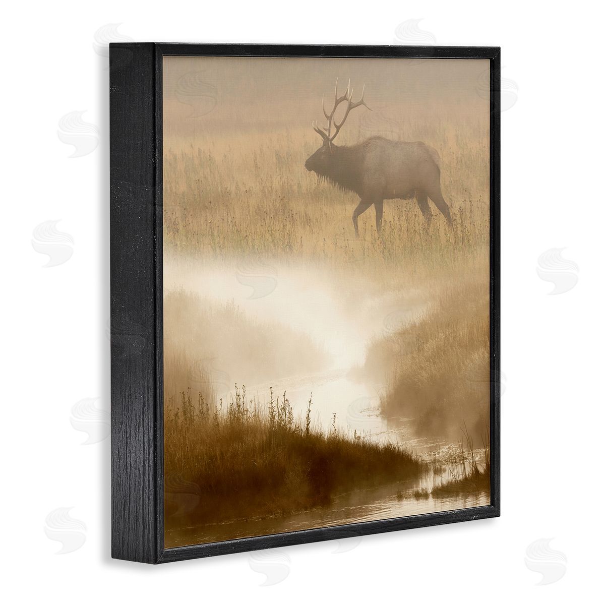 Danita Delimont | Foggy River Deer Scene