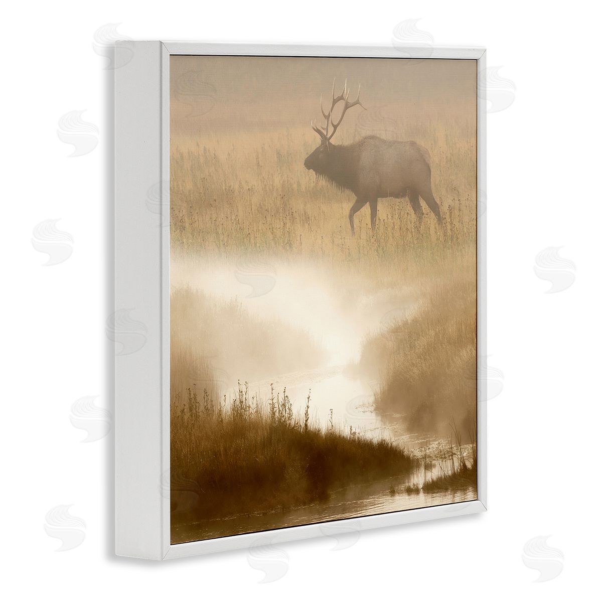 Danita Delimont | Foggy River Deer Scene
