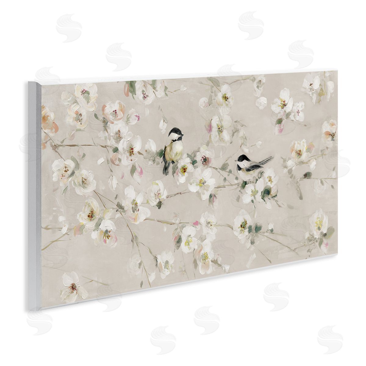 Sally Swatland Birds & Apple Blossom Wall Plaque Artside_