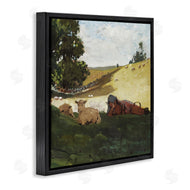 Winslow Homer | Girl & Sheep in Country