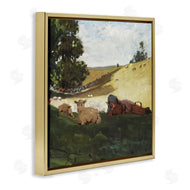 Winslow Homer | Girl & Sheep in Country