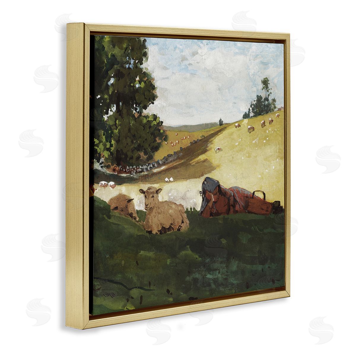 Winslow Homer | Girl & Sheep in Country