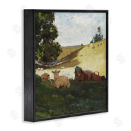 Winslow Homer | Girl & Sheep in Country