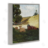 Winslow Homer | Girl & Sheep in Country