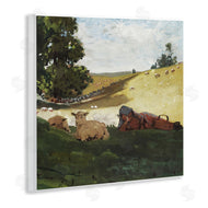 Winslow Homer | Girl & Sheep in Country