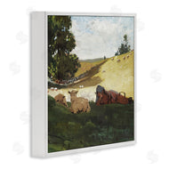 Winslow Homer | Girl & Sheep in Country