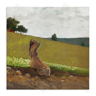 Winslow Homer | Girl in Field Landscape
