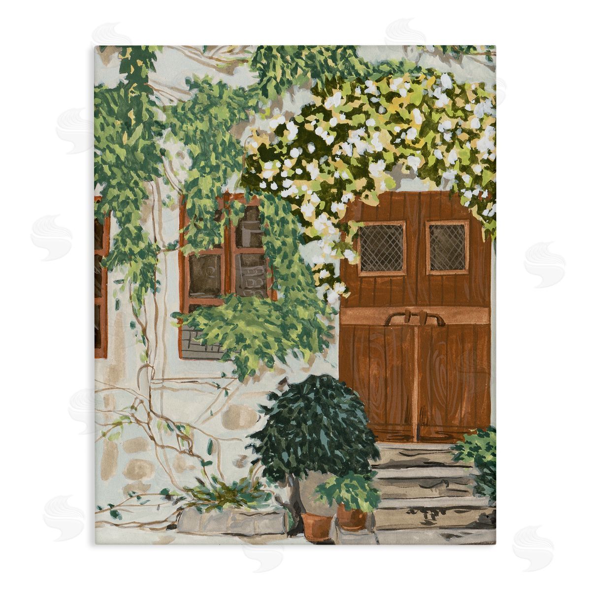 Melissa Wang Cottage Ivy & Plants Canvas Wall Art