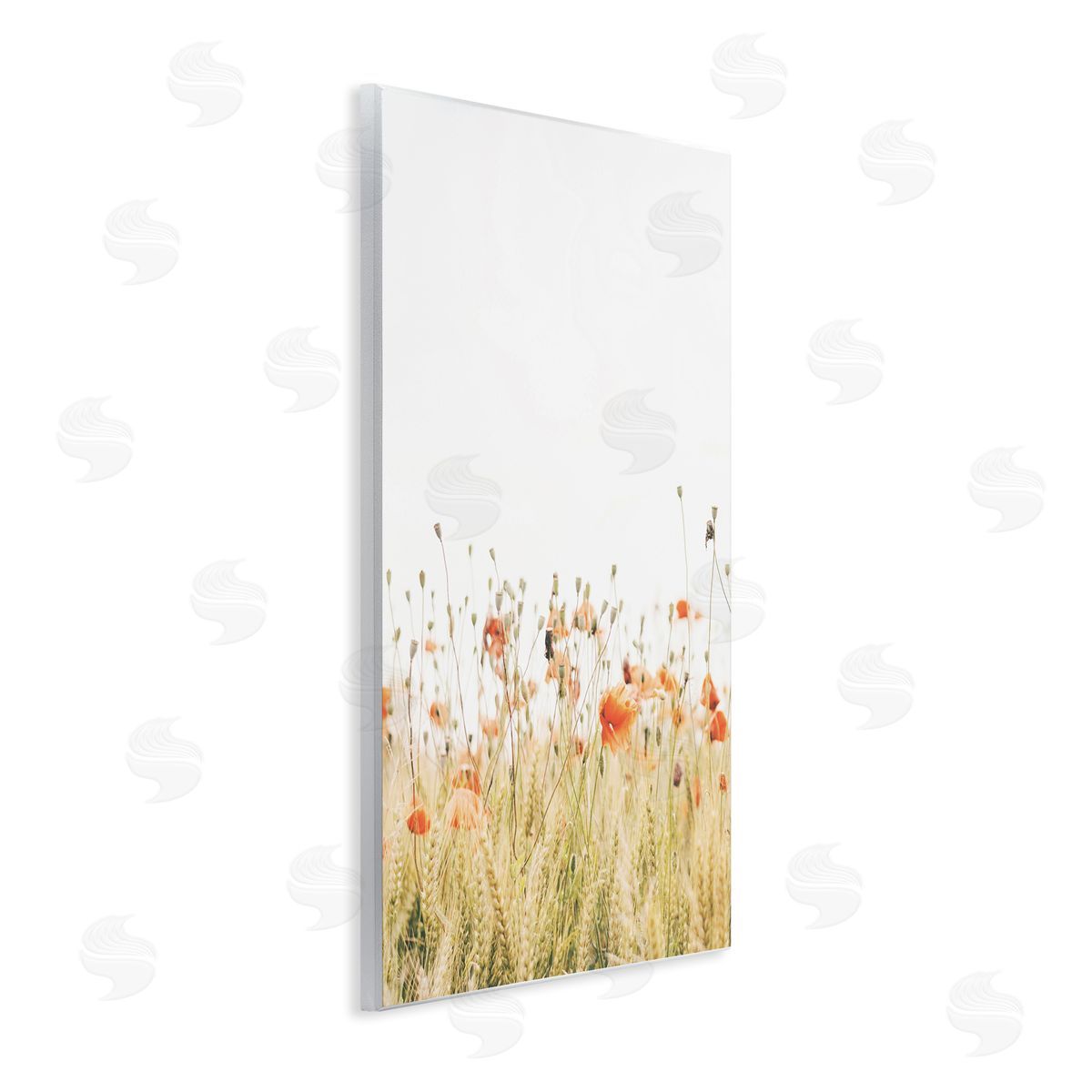 Poppy Field Photography Wood Plaque Wall Art, Home Decor by Krista Broadway