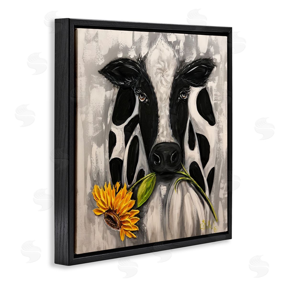 Estelle Grengs | Cow & Sunflower Painting