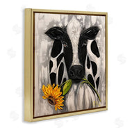 Estelle Grengs | Cow & Sunflower Painting