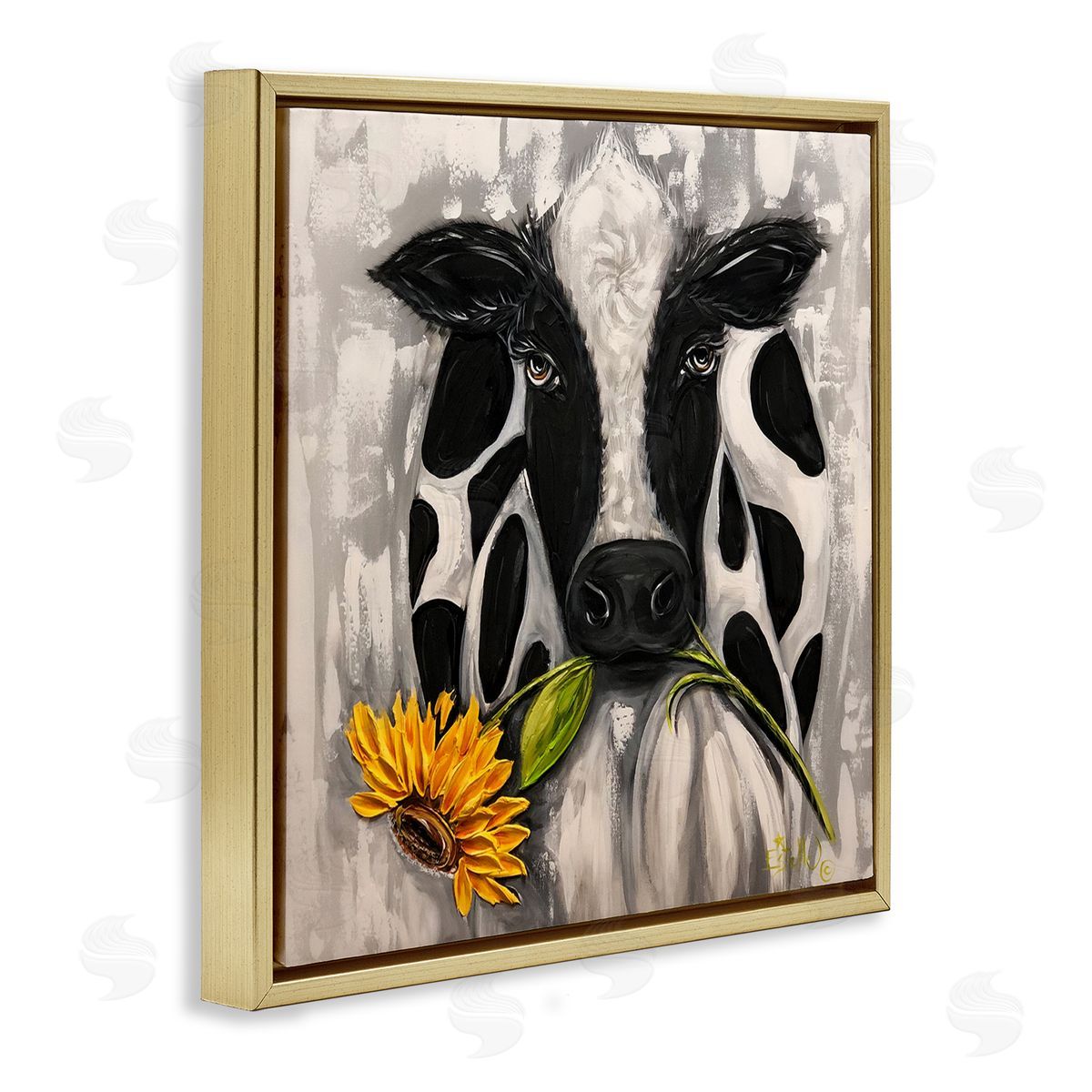 Estelle Grengs | Cow & Sunflower Painting