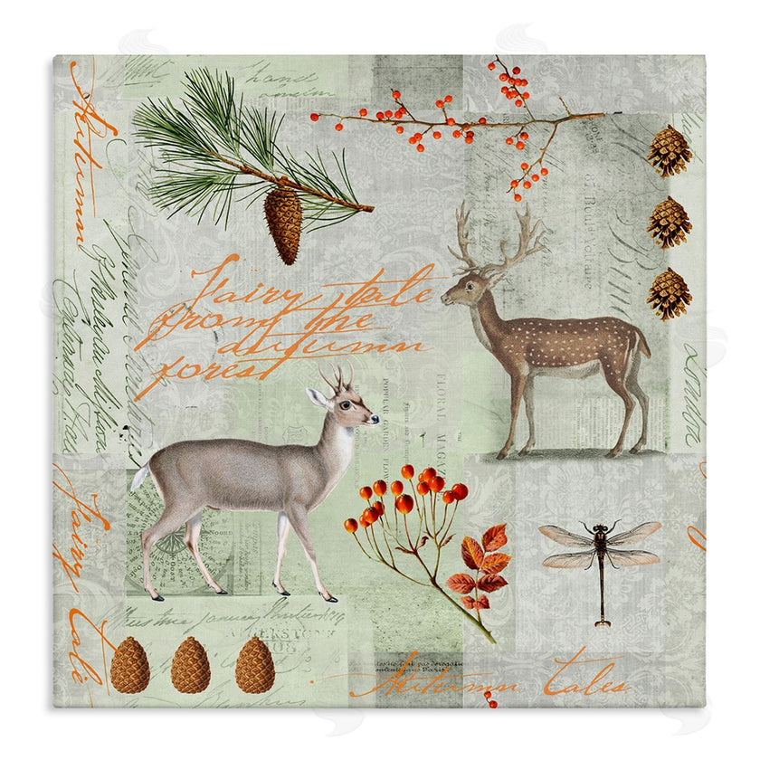 Andrea Haase | Vintage Woodland Postcard