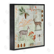 Andrea Haase | Vintage Woodland Postcard