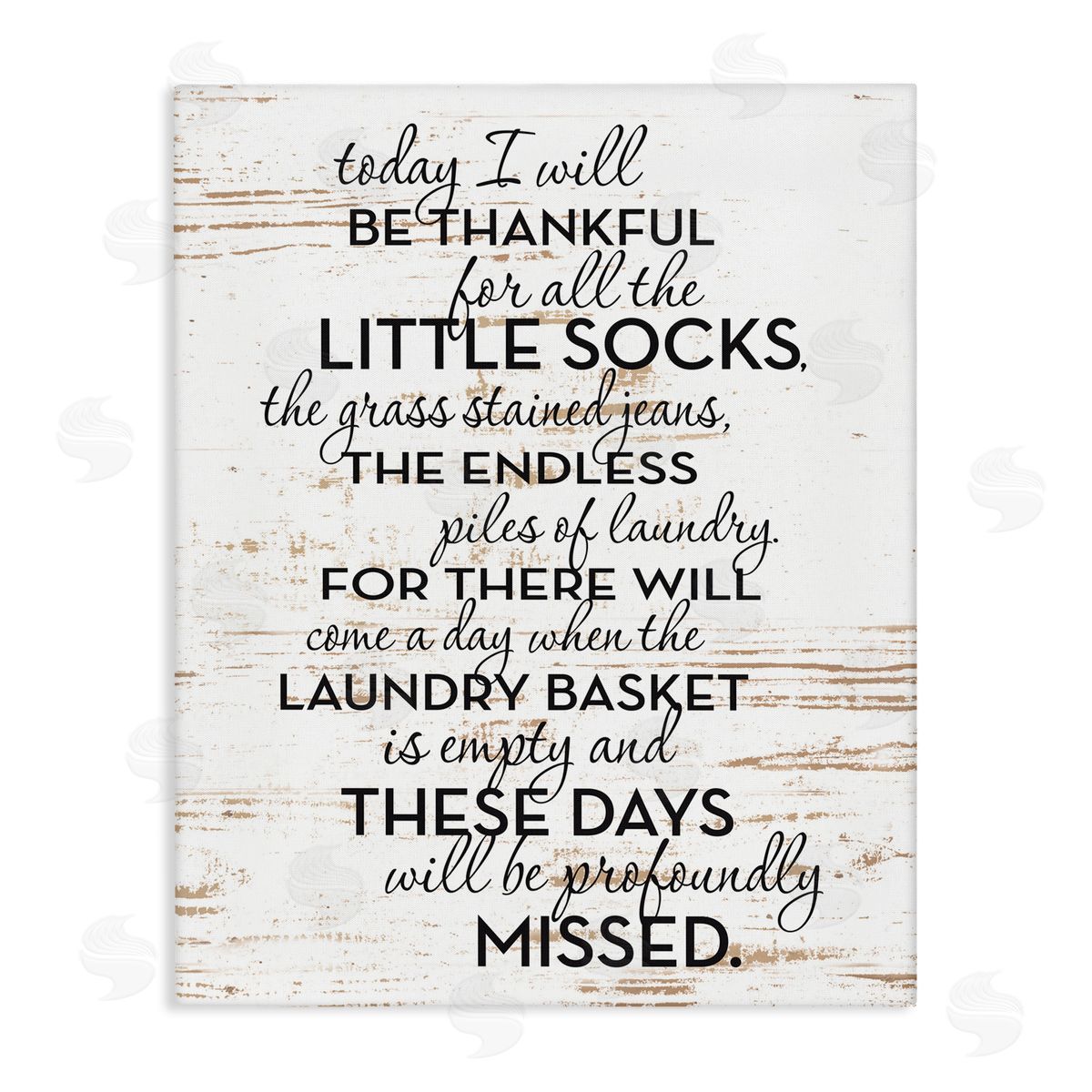 Rustic Parenthood Phrase Canvas Wall Art, Home Decor by Lettered and Lined
