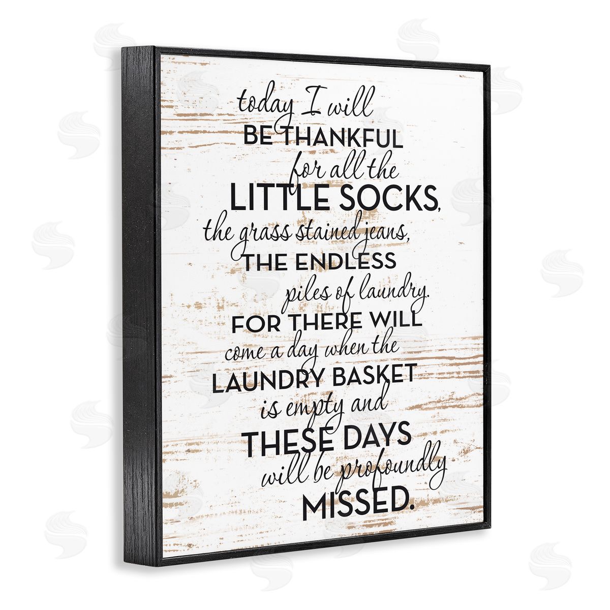Rustic Parenthood Phrase Black Frame Print Wall Art, Home Decor by Lettered and Lined