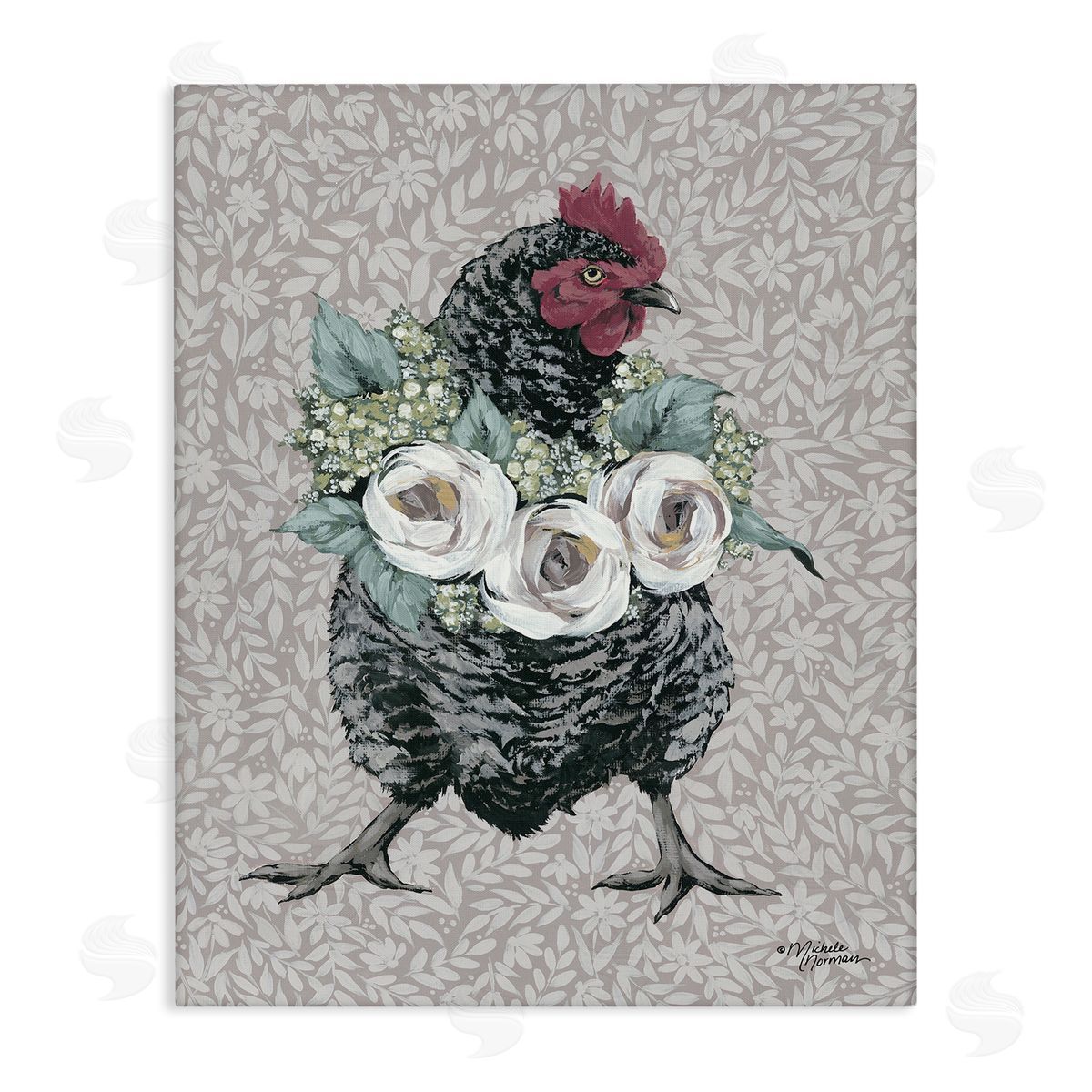 Michele Norman | Floral Patterned Hen