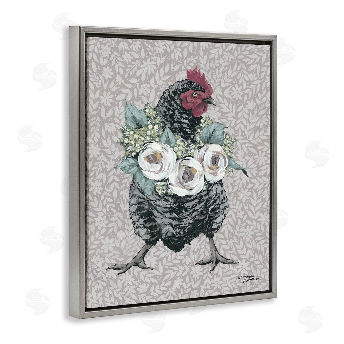 Michele Norman | Floral Patterned Hen