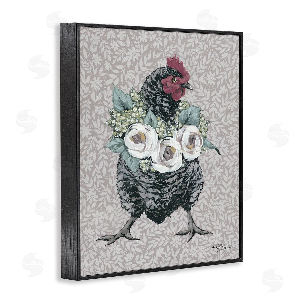Michele Norman | Floral Patterned Hen